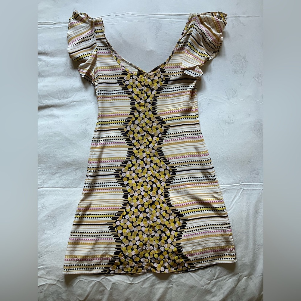 Coveted Mayle Batik Print Silk Dress *MOVING SALE* - Picture 3 of 4